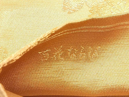 平和屋着物◎六通柄袋帯　唐織　百花ならび　KENSHO　金糸　正絹　逸品　BAAX6093hj