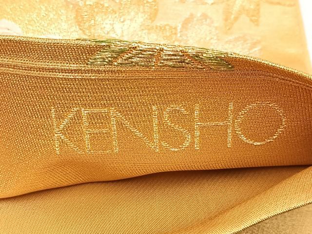 平和屋着物◎六通柄袋帯　唐織　百花ならび　KENSHO　金糸　正絹　逸品　BAAX6093hj
