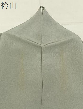 平和屋着物●上質な色無地　灰青色　正絹　逸品　BAAX6160hj