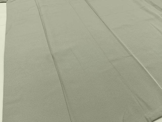 平和屋着物●上質な色無地　灰青色　正絹　逸品　BAAX6160hj