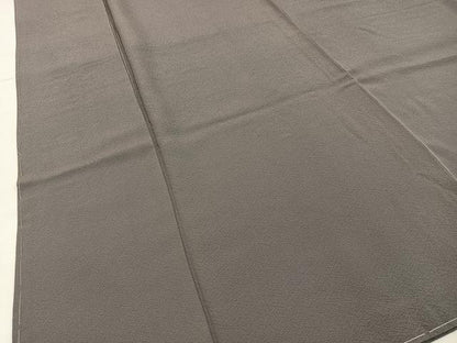 平和屋着物●上質な色無地　鈍色　ロング丈　正絹　逸品　未使用　BAAX6165hj