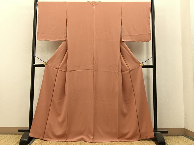 平和屋着物●上質な色無地　そひ色　正絹　逸品　未使用　BAAX6178hj