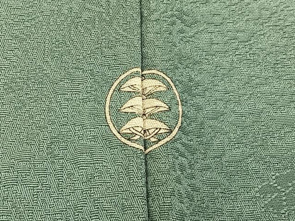 平和屋着物■上質な色無地 花地紋 薄青色 正絹 逸品 BAAX6180hj