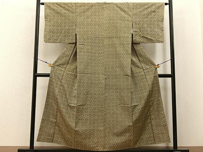 平和屋着物■上質な紬 吉祥文 正絹 逸品 BAAX6193hj