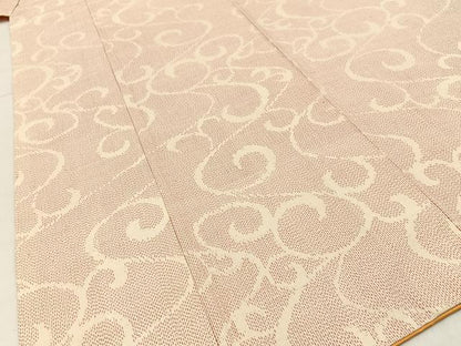 平和屋着物■上質な紬 唐草文 正絹 逸品 BAAX6197hj