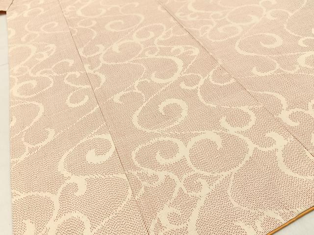 平和屋着物■上質な紬 唐草文 正絹 逸品 BAAX6197hj