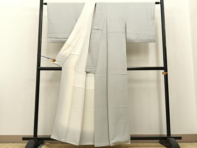 平和屋着物●加賀友禅の巨匠　初代　由水十久監修　色無地　紫水晶色　正絹　逸品　BAAX6220hj