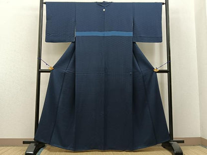 平和屋着物■上質な色無地 双鶴地紋 褐返色 正絹 逸品 BAAX6225hj