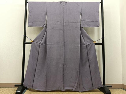 平和屋着物■上質な色無地　紋意匠　薄色　正絹　逸品　BAAX6238hj