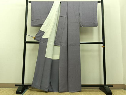 平和屋着物■上質な色無地　紋意匠　薄色　正絹　逸品　BAAX6238hj