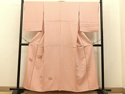 平和屋着物▽中国三大刺繍　スワトウ刺繍　訪問着　単衣　総刺繍　地紙牡丹文　正絹　逸品　BAAX6242hj
