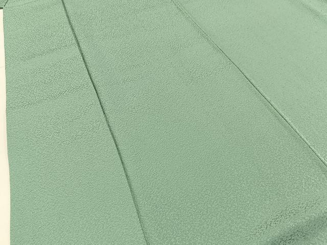 平和屋着物■上質な色無地　紋意匠　錆青磁色　正絹　逸品　BAAX6249hj