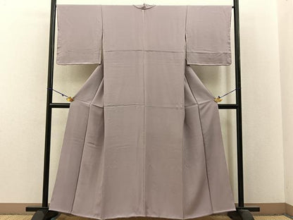 平和屋着物■上質な色無地 薄柿色 正絹 逸品 未使用 BAAX6252hj