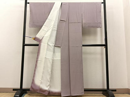 平和屋着物■上質な色無地 薄柿色 正絹 逸品 未使用 BAAX6252hj