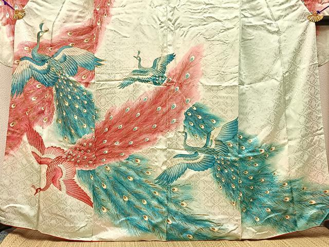 平和屋着物■豪華振袖 駒刺繍 鳳凰 暈し染め 金彩 正絹 逸品 BAAX6264hj