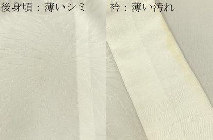 平和屋着物■長襦袢　無双仕立て　菊地紋　洗える着物　BAAX6276hj