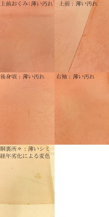 平和屋着物■上質な小紋　草花地紋　暈し染め　正絹　逸品　BAAX6299hj