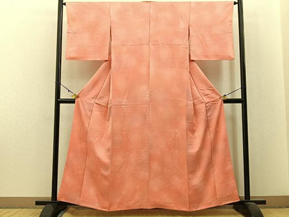 平和屋着物■上質な小紋　草花地紋　暈し染め　正絹　逸品　BAAX6299hj