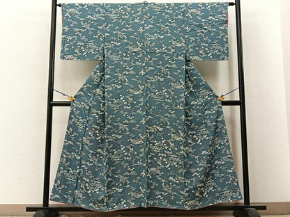 平和屋着物■上質な小紋　型染め　松竹梅　御所解文　正絹　逸品　未使用　BAAX6306hj