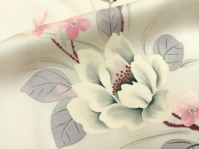 平和屋着物■訪問着　手描き　舞花文　暈し染め　正絹　逸品　BAAX6315hj