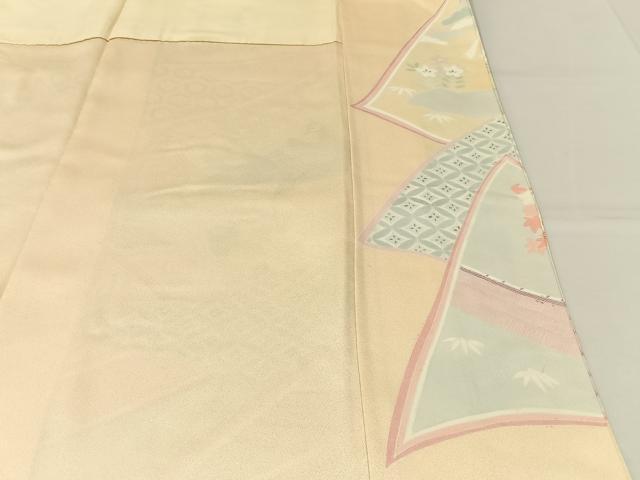 平和屋着物■豪華色留袖　孔雀有職花文　正絹　逸品　BAAX6316hj
