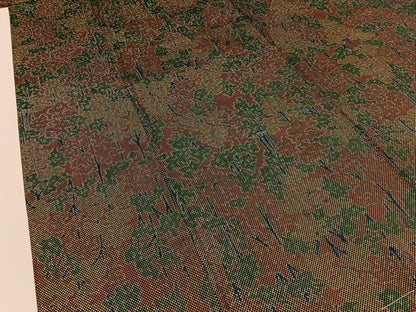 平和屋着物■大島紬　樹林文　証紙付き　正絹　逸品　未使用　BAAX6324hj