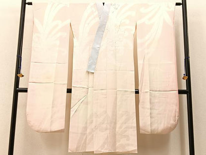 平和屋着物■振袖用長襦袢　袷　乱菊地紋　暈し染め　正絹　逸品　BAAX6330hj