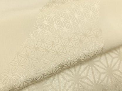 平和屋着物■長襦袢　無双仕立て　麻の葉地紋　正絹　逸品　BAAX6342hj