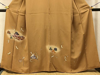 平和屋着物■訪問着　平安人物文　暈し染め　金彩　正絹　逸品　BAAX6343hj