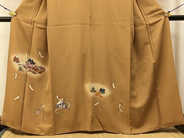 平和屋着物■訪問着　平安人物文　暈し染め　金彩　正絹　逸品　BAAX6343hj