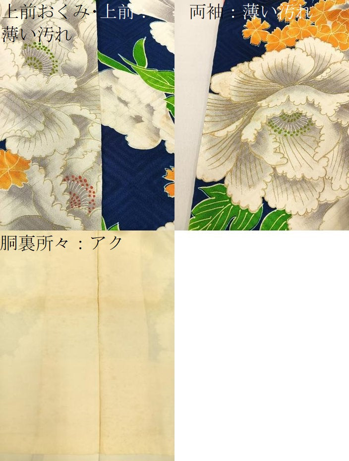 平和屋着物■豪華振袖　牡丹　金彩　正絹　逸品　BAAX6346hj