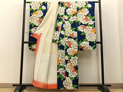平和屋着物■豪華振袖　牡丹　金彩　正絹　逸品　BAAX6346hj