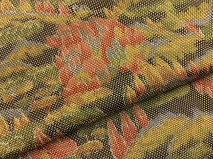 平和屋着物■上質な紬　樹林風景文　正絹　逸品　BAAX6355hj