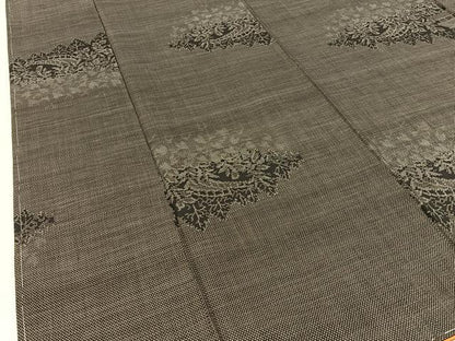 平和屋着物■本場大島紬　9マルキ　渡橋草葉文　正絹　逸品　未使用　BAAX6356hj