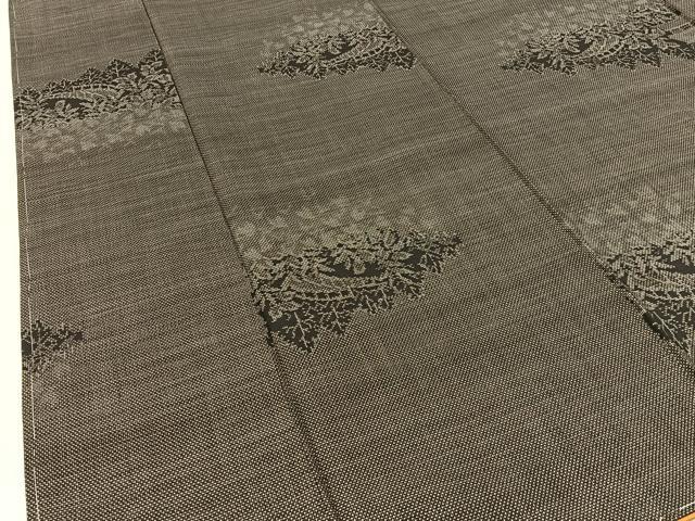平和屋着物■本場大島紬　9マルキ　渡橋草葉文　正絹　逸品　未使用　BAAX6356hj