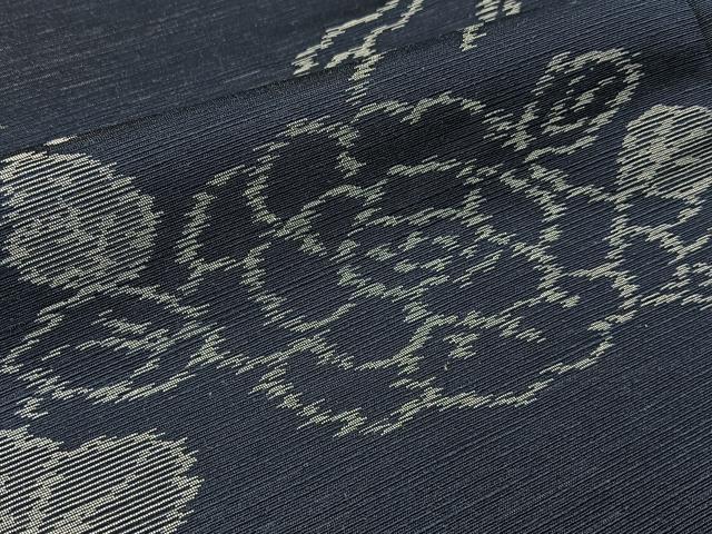 平和屋着物■上質な紬　枝花文　正絹　逸品　BAAX6357hj