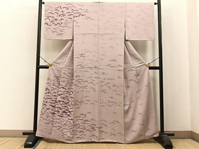 平和屋着物■訪問着　抽象文様　正絹　逸品　BAAX6359hj
