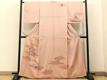 平和屋着物■訪問着　宝尽くし花文　正絹　逸品　BAAX6361hj