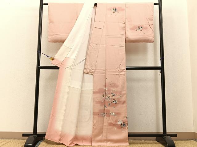 平和屋着物■訪問着　宝尽くし花文　正絹　逸品　BAAX6361hj