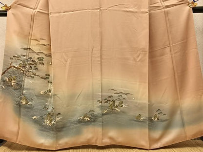 平和屋着物■訪問着　浜松文　暈し染め　金銀彩　高島屋扱い　正絹　逸品　BAAX6362hj