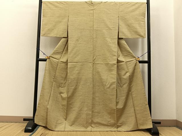 平和屋着物■上質な紬　吉祥小絣　反端付き　正絹　逸品　BAAX6366hj