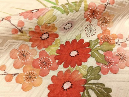 平和屋着物■訪問着　手描き　花車文　暈し染め　金彩　正絹　逸品　BAAX6370hj