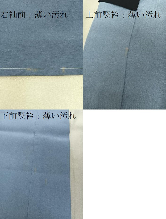 平和屋着物■男性　長襦袢　袷　手描き　渡橋風景文　暈し染め　金彩　正絹　逸品　未使用　BAAX6371hj