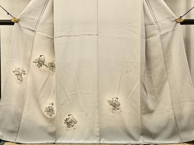平和屋着物■訪問着　手描き　童子遊び　暈し染め　正絹　逸品　未使用　BAAX6374hj