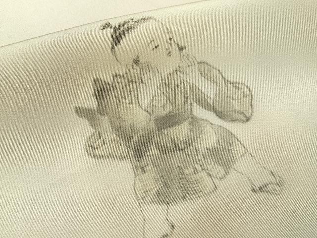 平和屋着物■訪問着　手描き　童子遊び　暈し染め　正絹　逸品　未使用　BAAX6374hj