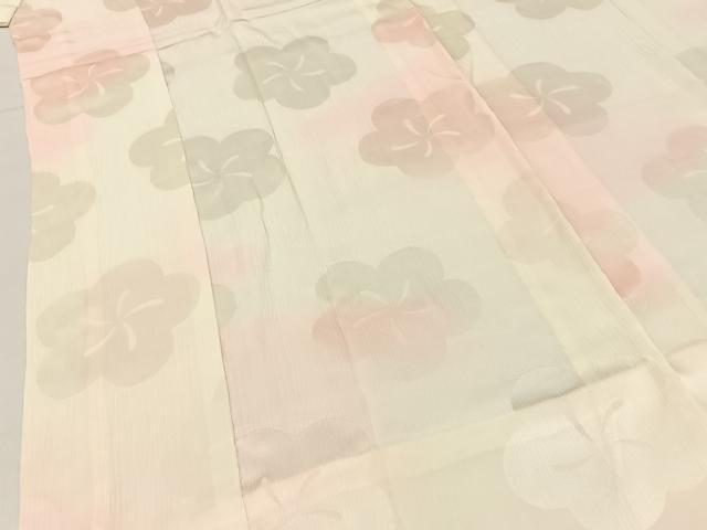 平和屋着物■長襦袢　無双仕立て　梅地紋　暈し染め　正絹　逸品　BAAX6380hj