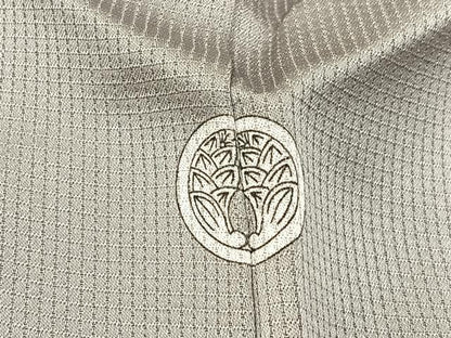 平和屋着物■訪問着　作家物　駒刺繍　色紙草花文　正絹　逸品　BAAX6381hj