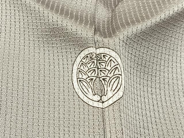 平和屋着物■訪問着　作家物　駒刺繍　色紙草花文　正絹　逸品　BAAX6381hj