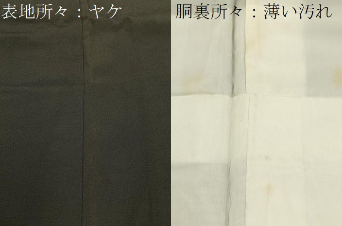 平和屋着物■豪華黒留袖　駒刺繍　飛鶴立波文　金彩　正絹　逸品　BAAX6382hj
