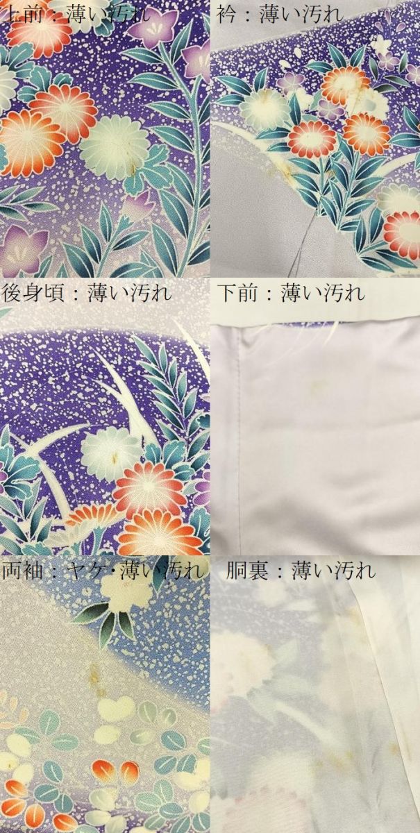 平和屋着物■豪華振袖　駒刺繍　重ね山菊花文　暈し染め　正絹　逸品　BAAX6385hj